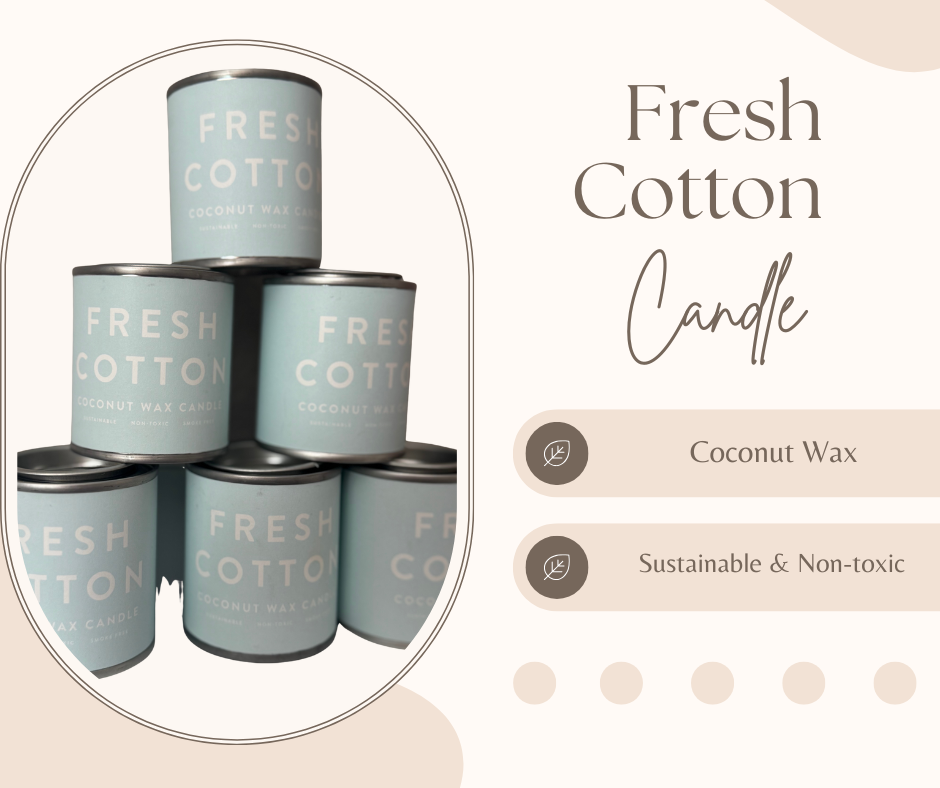 Fresh Cotton Coconut Wax Candle