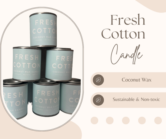 Fresh Cotton Coconut Wax Candle