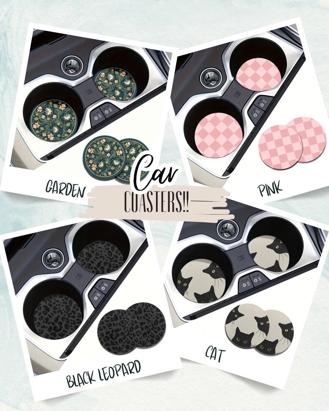 Car Coasters (pair)