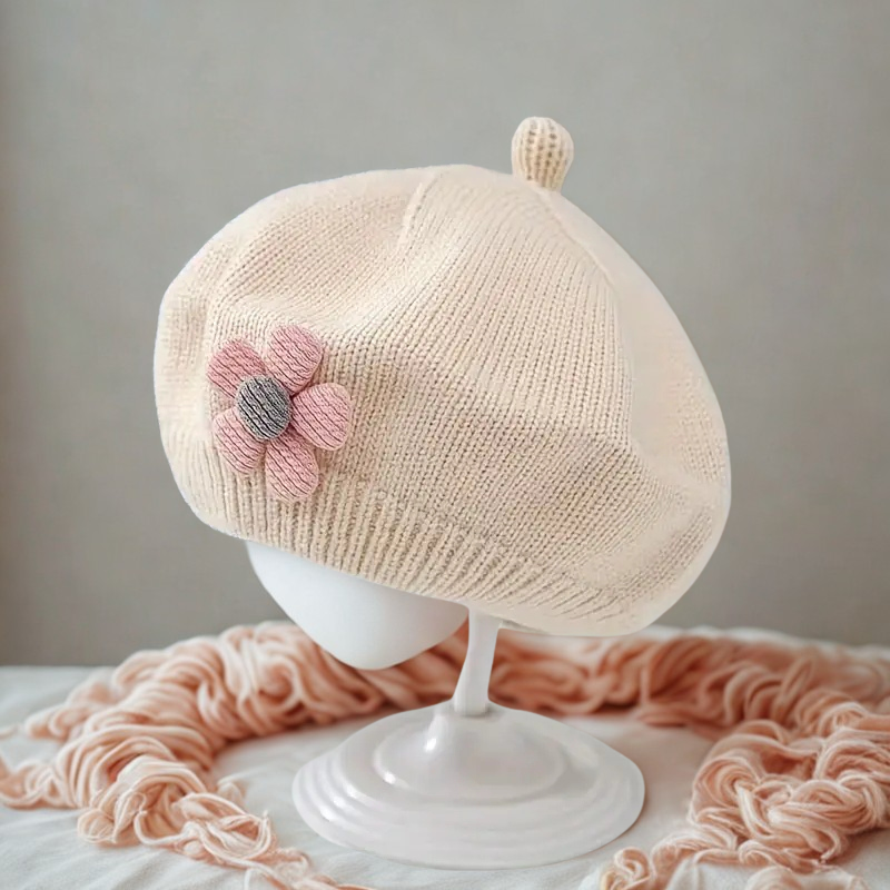 Little Blooms Knit Beret