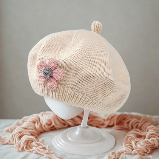 Little Blooms Knit Beret