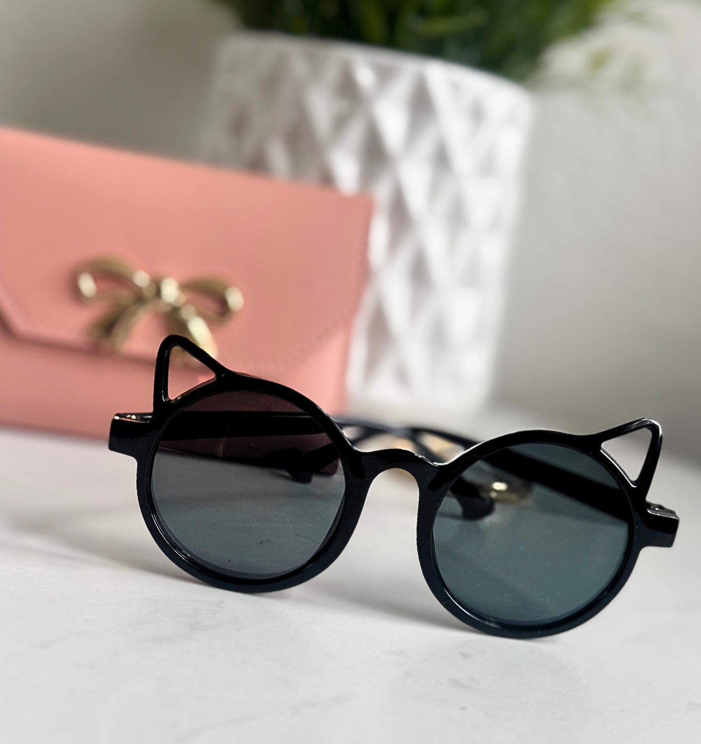 Purrfect Cat-Ear Kids Sunglasses (Available in pink or black)
