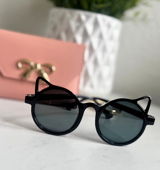 Purrfect Cat-Ear Kids Sunglasses (Available in pink or black)