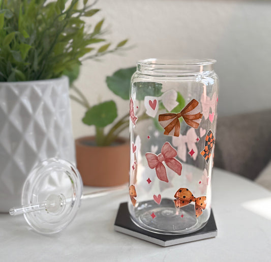 Plastic Tumbler- Fall Bows