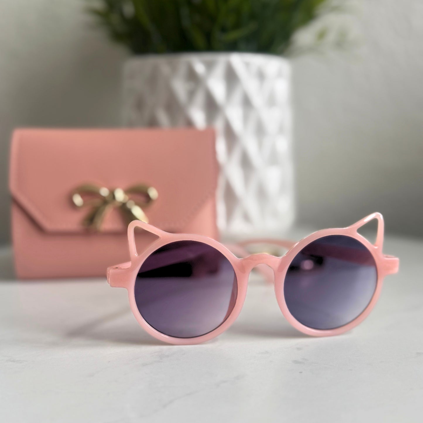 Purrfect Cat-Ear Kids Sunglasses (Available in pink or black)
