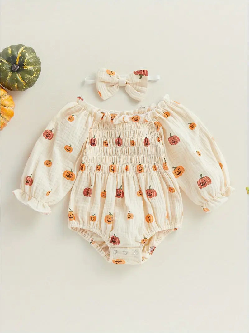 Pumpkin Patch Cutie Romper Set